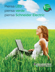Piensa LED piensa verde piensa Schneider Electric