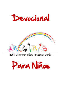 Devocionales para Niños - MINISTERIO INFANTIL ARCOIRIS