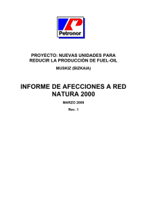 informe de afecciones a red natura 2000