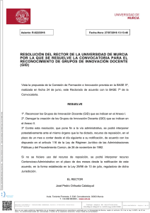 Resolución definitiva - Universidad de Murcia
