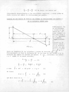 PDF (Cálculo de los radios en función del número de revoluciones