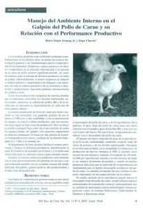avicultura Manejo del Ambiente Interno en el Galpón del Pollo de