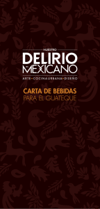 Bebidas - Delirio Mexicano
