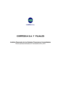 CORPESCA S.A. Y FILIALES