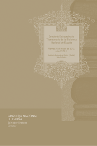 Programa  - Biblioteca Nacional de España