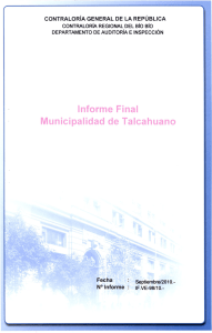 informe investigación especial 98-10 municipalidad de talcahuano