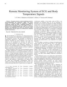 Remote Monitoring System of ECG and Body Temperature Signals