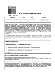 Acta Cira 13/01/2015 - Servicio de Salud Metropolitano Norte