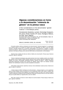 "violencia de género" en la prensa vasca. IN