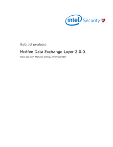 McAfee Data Exchange Layer 2.0.0 Guía del producto Para uso con