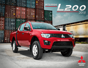 Catálogo final L200 2015 - Mitsubishi Motors México