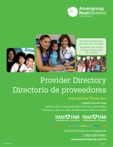 Lubbock STAR Directory - Providers – Amerigroup
