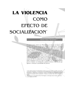 violencia y socialización