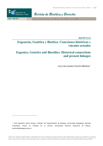 Eugenesia, Genética y Bioética. Conexiones históricas y vínculos