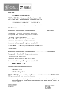 FICHA TÉCNICA 1 NOMBRE DEL MEDICAMENTO SUFENTANILO