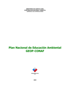 Plan Nacional de Educación Ambiental GEOP-CONAF