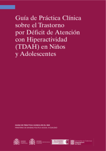 guía de práctica clínica sobre el tdah en niños y adolescentes