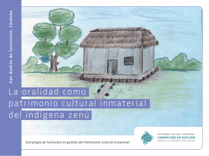 La oralidad como patrimonio cultural inmaterial del indígena zenú