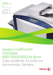 Equipos multifunción ColorQube™ 9201/9202/9203 de Xerox