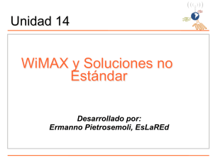 WiMAX y Soluciones no Estándar