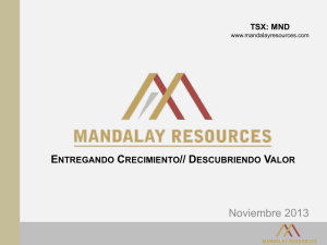 Cu-Ag Project - Mandalay Resources