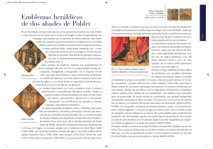 Emblemes heráldicos de dos abades de Poblet