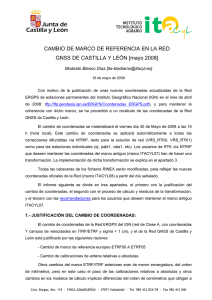 CAMBIO DE MARCO DE REFERENCIA EN LA RED GNSS DE