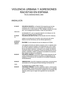 violencia urbana y agresiones racistas en espana