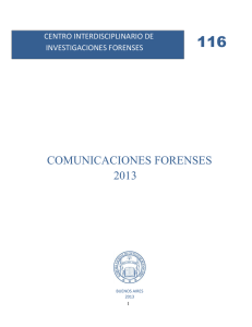 comunicaciones forenses 2013 - Academia Nacional de Ciencias