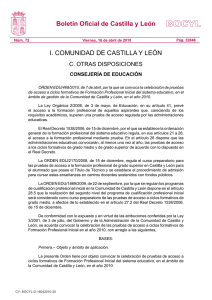 convocatoria - Portal de Educación de la Junta de Castilla y León
