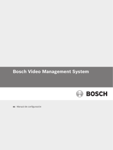 Manual de configuración Bosch VMS