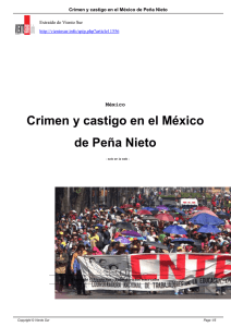 Crimen y castigo en el México de Peña Nieto