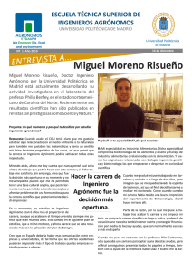 Miguel Moreno Risueño - Universidad Politécnica de Madrid
