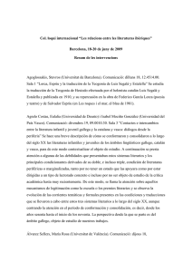 Col.·loqui internacional “Les relacions entre les literaturas ibèriques