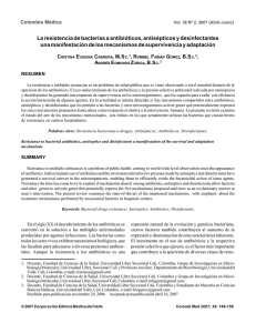 Resistance to bacterial - Biblioteca Digital Universidad del Valle