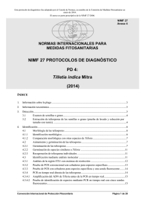 NIMF 27 PROTOCOLOS DE DIAGNÓSTICO PD 4: Tilletia