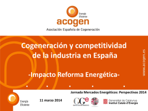 Industria y Cogeneración en España