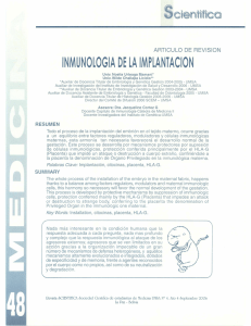 inmunologia de la impiantacion