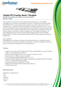 Tarjeta PCI Combo Serie / Paralelo