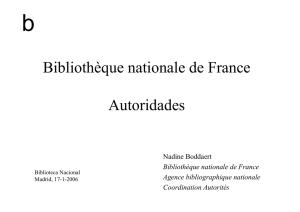 Autoridades en la Biblioteca Nacional de Francia