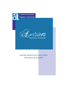 Guía del Archivo - Archivo de la Diputación de Alicante