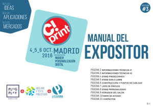 MANUAL DEL expositor - Salón C!Print, Madrid