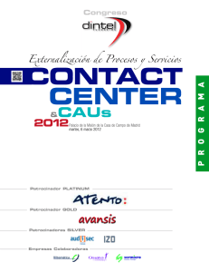 Folleto Contact Center 2012