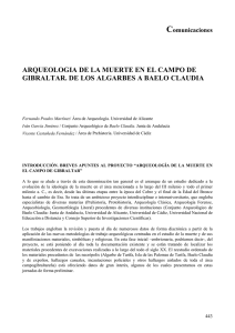 "Arqueología de la muerte en el campo de Gibraltar. De Los