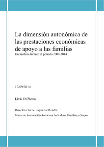 La dimensión autonómica de las prestaciones - Academica-e