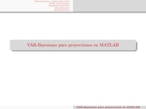 VAR-Bayesiano para proyecciones en MATLAB