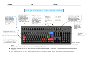 teclado componentesFunciones