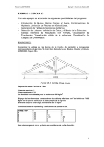 EJEMPLO 1 - Programas de cálculo de estructuras de acero y madera
