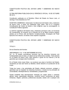 Constitución Política del Estado Libre y Soberano de Nuevo León