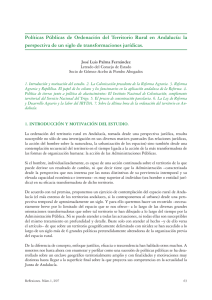 Políticas Públicas de Ordenación del territorio Rural en Andalucía